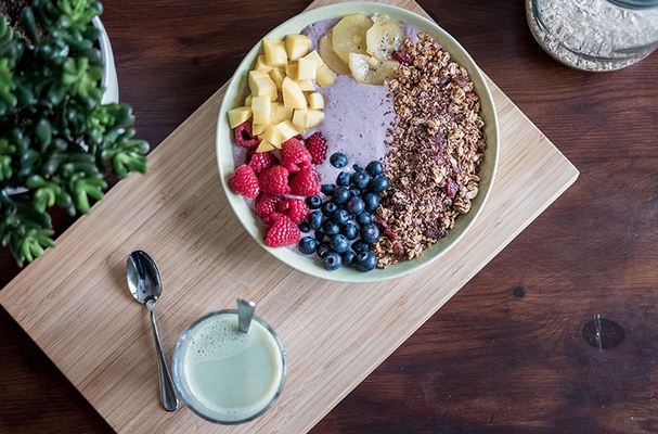 plate with an easy dinner